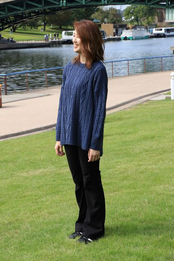 アラン柄クルーネックセーター 10枚目の画像