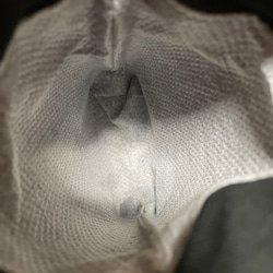 カラビナ付き　帆布　消臭肉球マナーポーチ　レンガ色　口大きめ 4枚目の画像