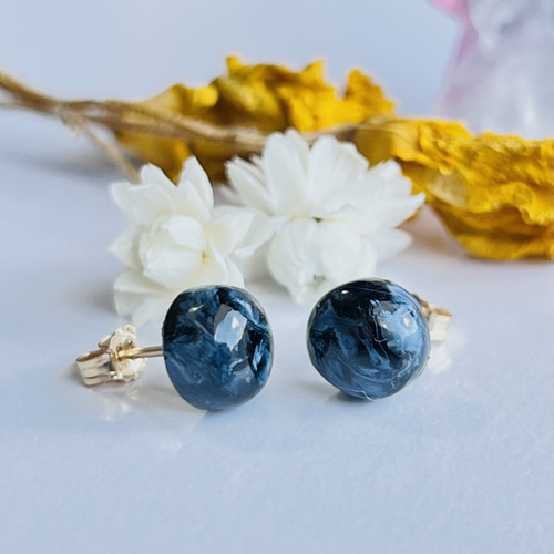 再販】 ブルーピーターサイト 1粒ピアス 14kgf ピアス（スタッド・一