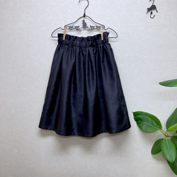 ＊綺麗なチャコールグレーカラーのふんわりタックギャザースカート(*'▽'*) 5枚目の画像