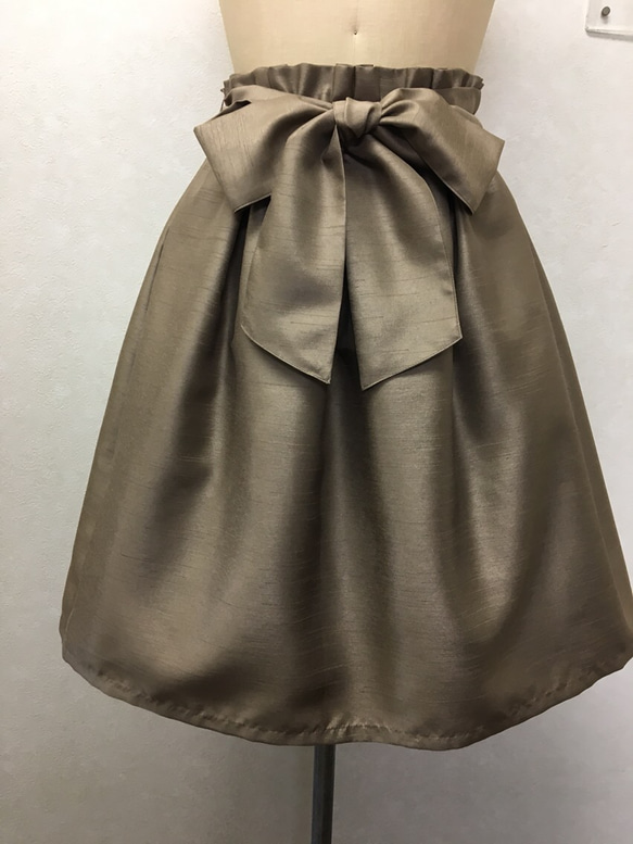 ＊綺麗なチャコールグレーカラーのふんわりタックギャザースカート(*'▽'*) 8枚目の画像