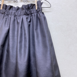 ＊綺麗なチャコールグレーカラーのふんわりタックギャザースカート(*'▽'*) 7枚目の画像