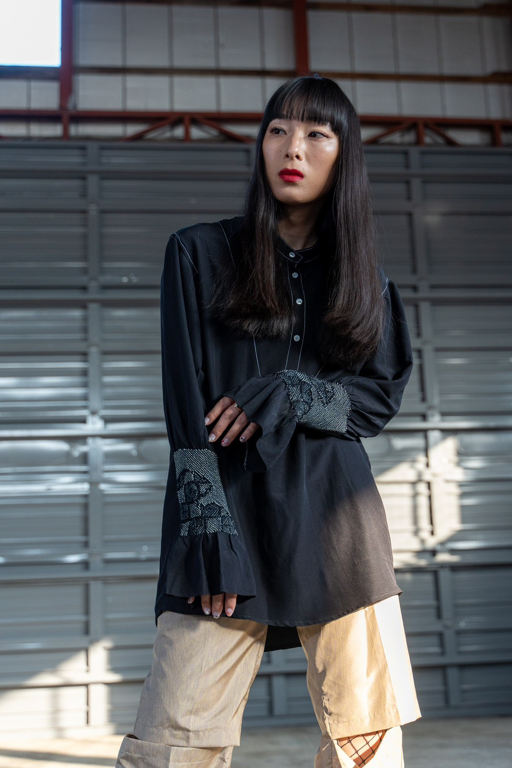シルク100% 着物ブラウス"再SAI" しぼりを取り入れた、唯一無二の着物服。