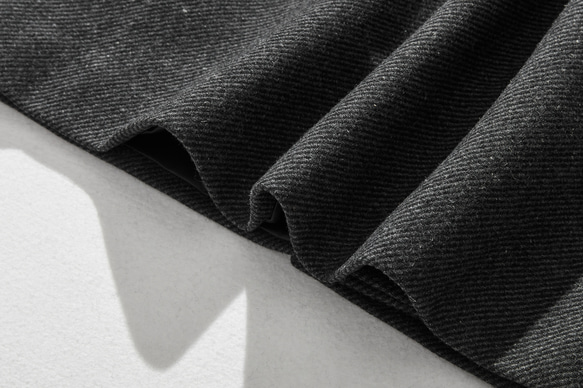 着回し無限大　大人ウールコート　フード付きコート　ダークグレー 221203-1 8枚目の画像