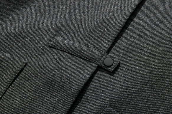 着回し無限大　大人ウールコート　フード付きコート　ダークグレー 221203-1 4枚目の画像