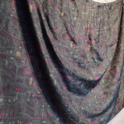 大島紬 ボレロ付き巻スカートセットアップ"紬Tumugi" 着物リメイク 世界に1つ 7枚目の画像