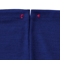 ブルー 青  冬 コーデ やわらかい アームウォーマー 上質ウール100％ 伝統 手袋  送料無料 5枚目の画像