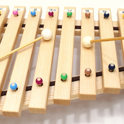【送料無料】子供用木琴『ゆらフォン®』（1オクターブシロフォン）【知育玩具】 2枚目の画像