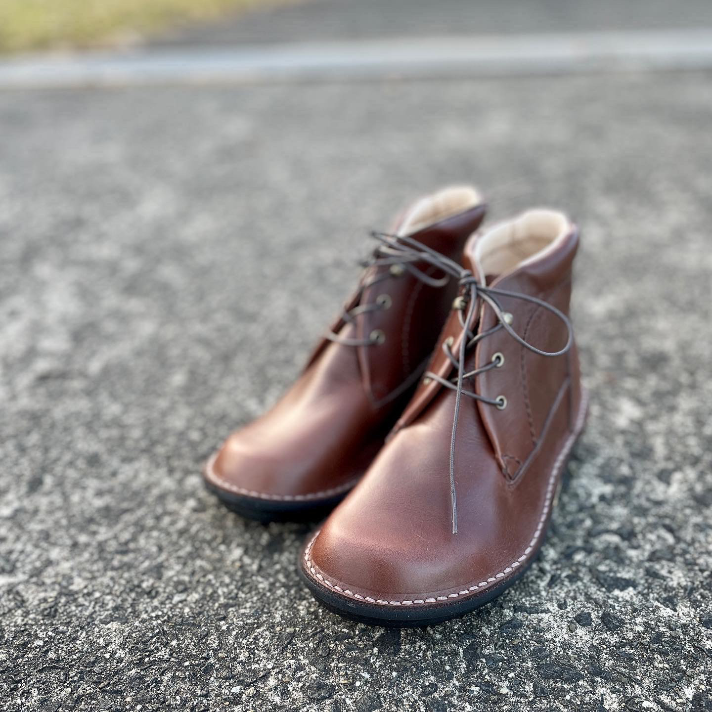 ◆体に優しいコンフォートモデルのアンクルブーツ／宮城興業製／本革／レディス／DBR／山形県産牛