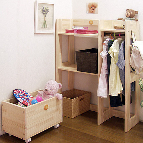 子供用洋服棚／受注制作作品／ハンドメイド （わが子に着せたい、を 