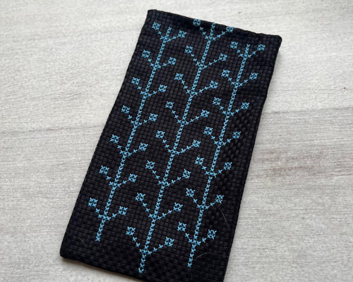 ハンドメイド 市松模様 ポーチ メガネケース ペンケース など