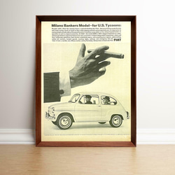 エッソ タイガー 1960年代 アメリカ 雑誌 ビンテージ 広告 額付