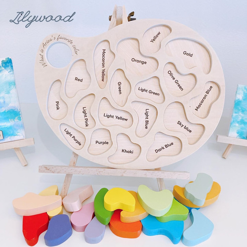 【ハンドメイド知育家具】モンテッソーリ式 絵本／天然ひのき材使用／出産祝いにも 615958d311f1019511a9129467056d