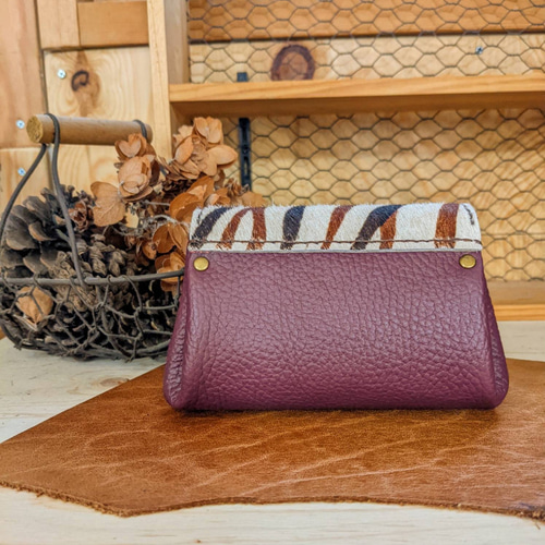 ぐしぐし手縫い＊お札が折らずに入るアコーディオンウォレット  