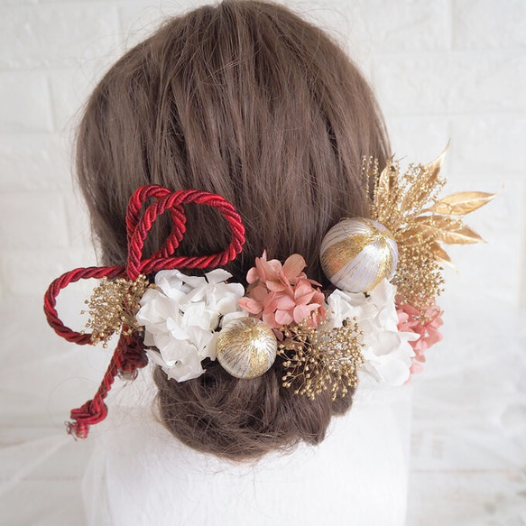 【全国送料無料】♡ゴールドヘッドドレス＊ウエディング＊前撮り＊和婚＊ヘアアクセサリー＊ 1枚目の画像