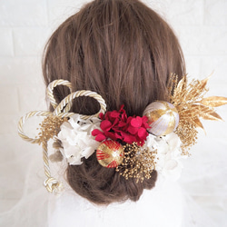 【全国送料無料】♡ゴールドヘッドドレス＊ウエディング＊前撮り＊和婚＊ヘアアクセサリー＊ 5枚目の画像