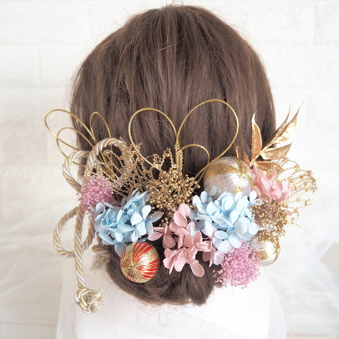 ♡ゴールドヘッドドレス＊ウエディング＊前撮り＊和婚＊ヘアアクセサリー＊