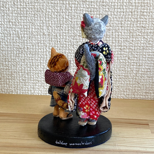 猫の人形（お嬢様と丁稚くん） その他アート 百千鳥商店 通販 15080618