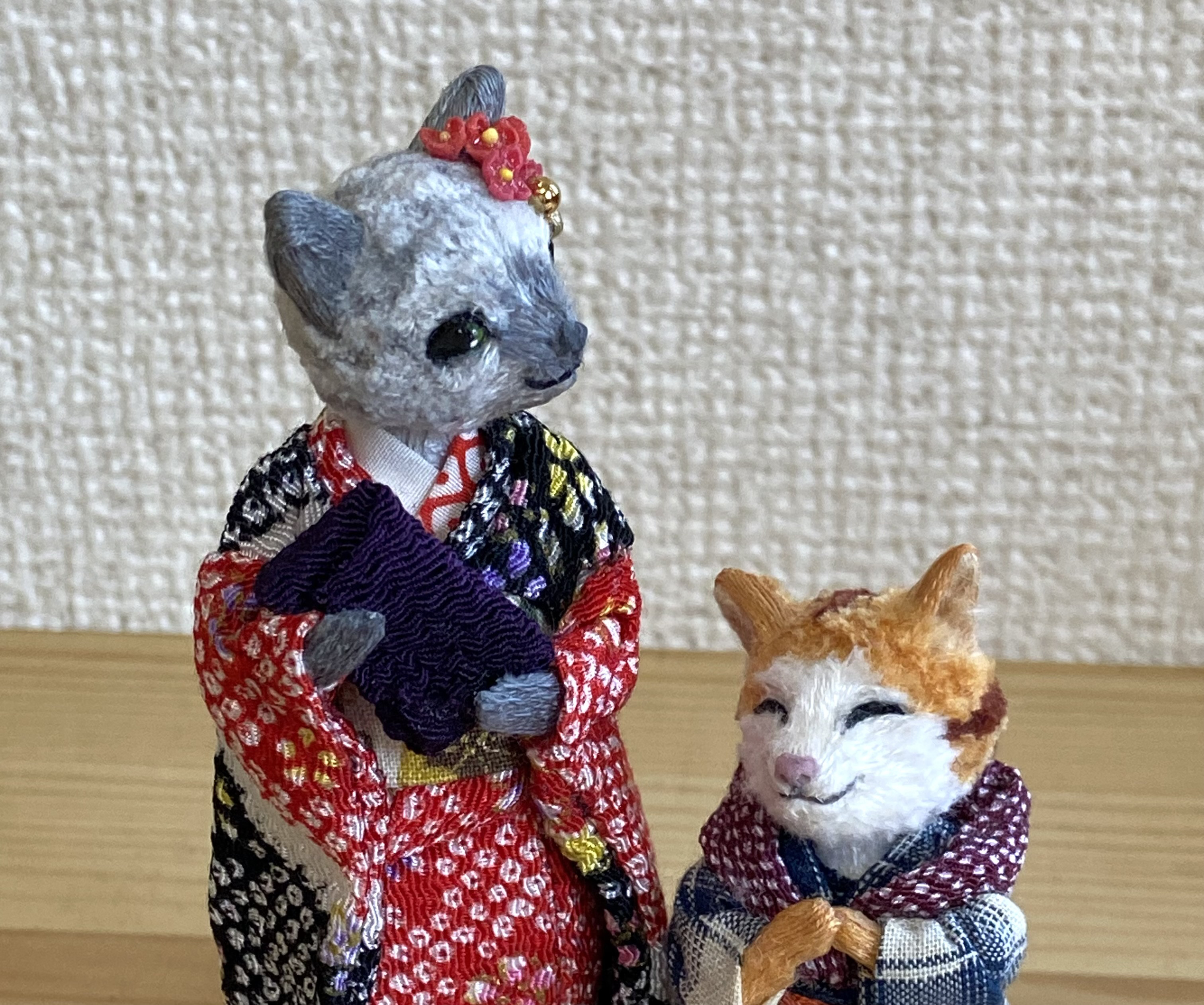 猫の人形（お嬢様と丁稚くん）