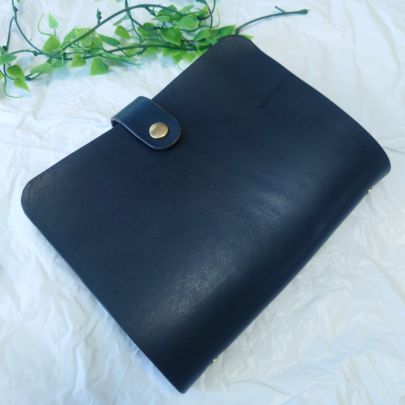 水色様専用【真鍮と本革のルーズリーフバインダー A5サイズ】真鍮と本革