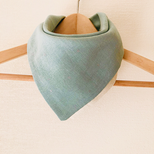 ハンカチにもなる〖バンダナスタイ〗キラキラ星柄【Sサイズ】持ち運び