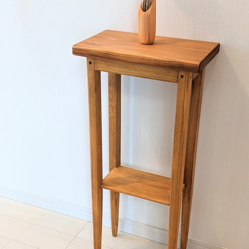 小さ目のコンソールテーブル＊花台＊玄関テーブル 棚・シェルフ