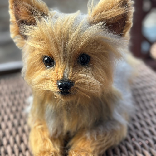 【ハンドメイド】ヨークシャテリア風　子犬のテディドッグ テディドッグ】オーダー ヨークシャテリア ※モヘア生地はプラス