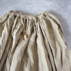 草木染め　linen gather skirt 8枚目の画像