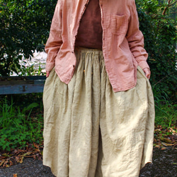 草木染め　linen gather skirt 10枚目の画像