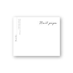 ネイルチップ台紙 アクセ台紙 名刺 ショップカード をセミオーダーで