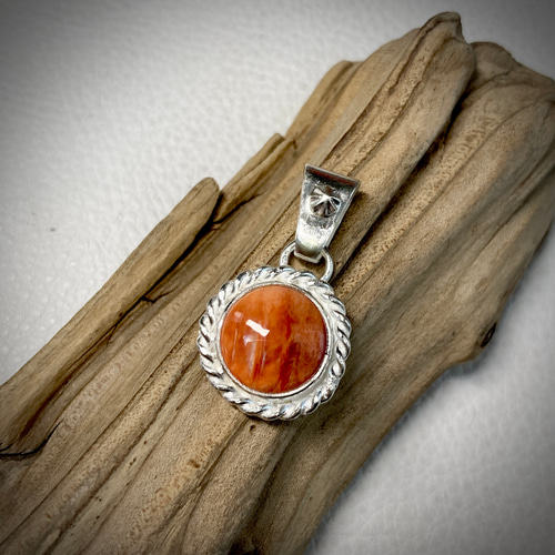 スパイニーオイスターシェル シルバー ネックレス ペンダント  