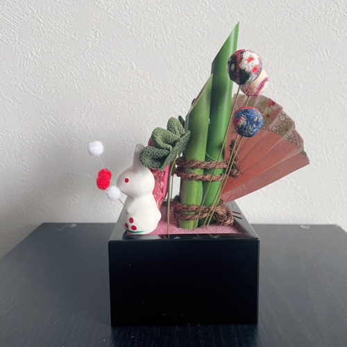 つまみ細工 お正月飾り☆ミニ門松 その他置物 ちゅらさん☆ 通販