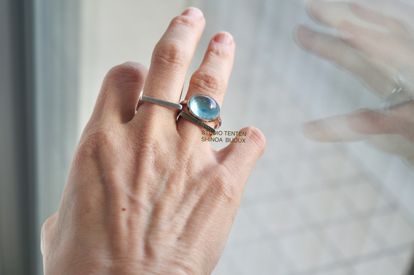 K10WG[人魚のaquamarine]ring 1枚目の画像