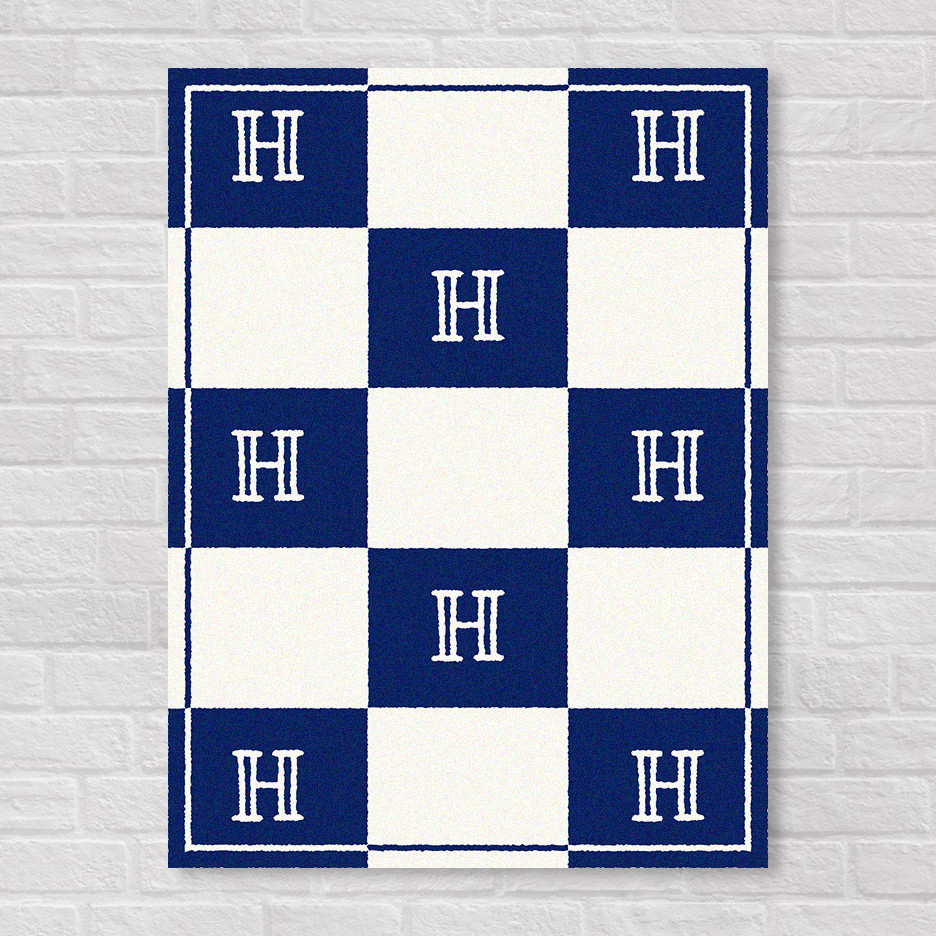 イニシャル ブランケット・ ブロック /レギュラーサイズ・出産祝い　結婚祝い　名入れ　ギフト