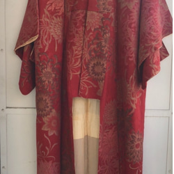 受注製作　ボレロ付き膝丈ドレス"然Zen" （送料無料）着物リメイク服 オーダーメイド 10枚目の画像