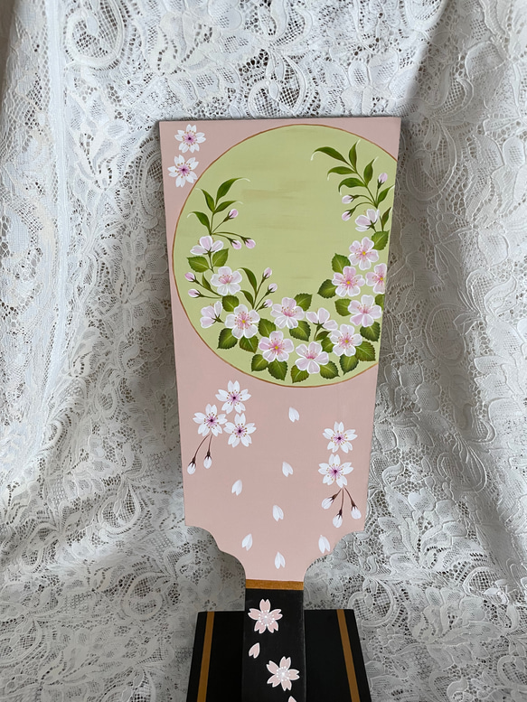 羽子板飾り お正月と桜(現品限り) トールペイント その他インテリア