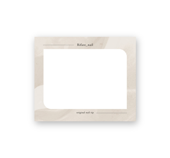 【ニュアンス】ネイルチップ台紙 アクセ台紙 名刺 ショップカード をセミオーダーで制作します☆ 9枚目の画像