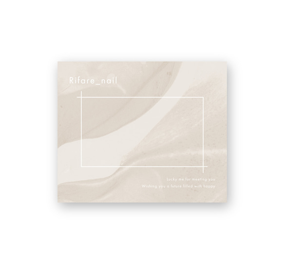 【ニュアンス】ネイルチップ台紙 アクセ台紙 名刺 ショップカード をセミオーダーで制作します☆ 11枚目の画像
