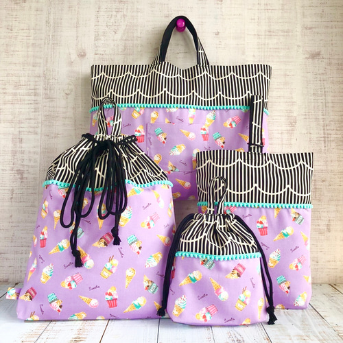 新品】familiar レッスンバッグ アイスクリーム女の子