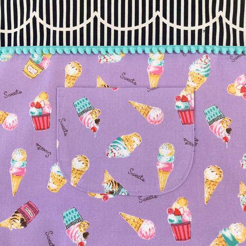 【新品】familiar レッスンバッグ アイスクリーム女の子 新品】familiar レッスンバッグ アイスクリーム女の子