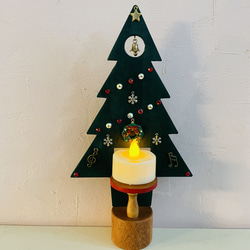 木工クリスマスキャンドルツリー 4枚目の画像