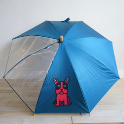【Tapirok】兒童雨傘（晴天雨天都適用）法國鬥牛犬防紫外線99.9%防紫外線遮陽傘雨傘 第14張的照片
