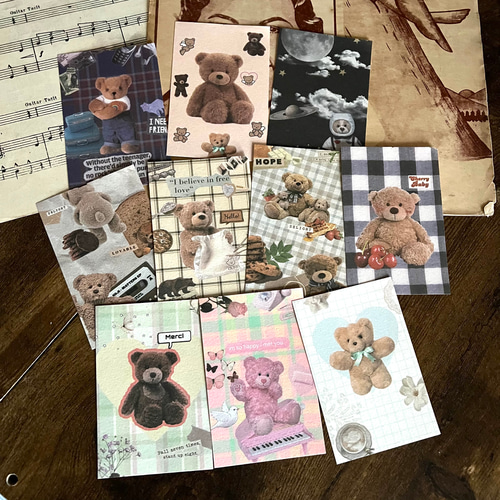 くま尽くし❣️くまデザイン♡紙もの詰め合わせまとめ売り メモ