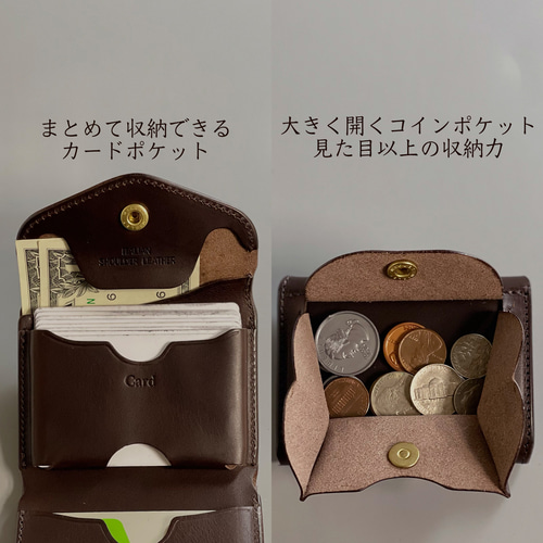 Cr-170】Cramp カードケースサイズ コンパクトウォレット ブルー