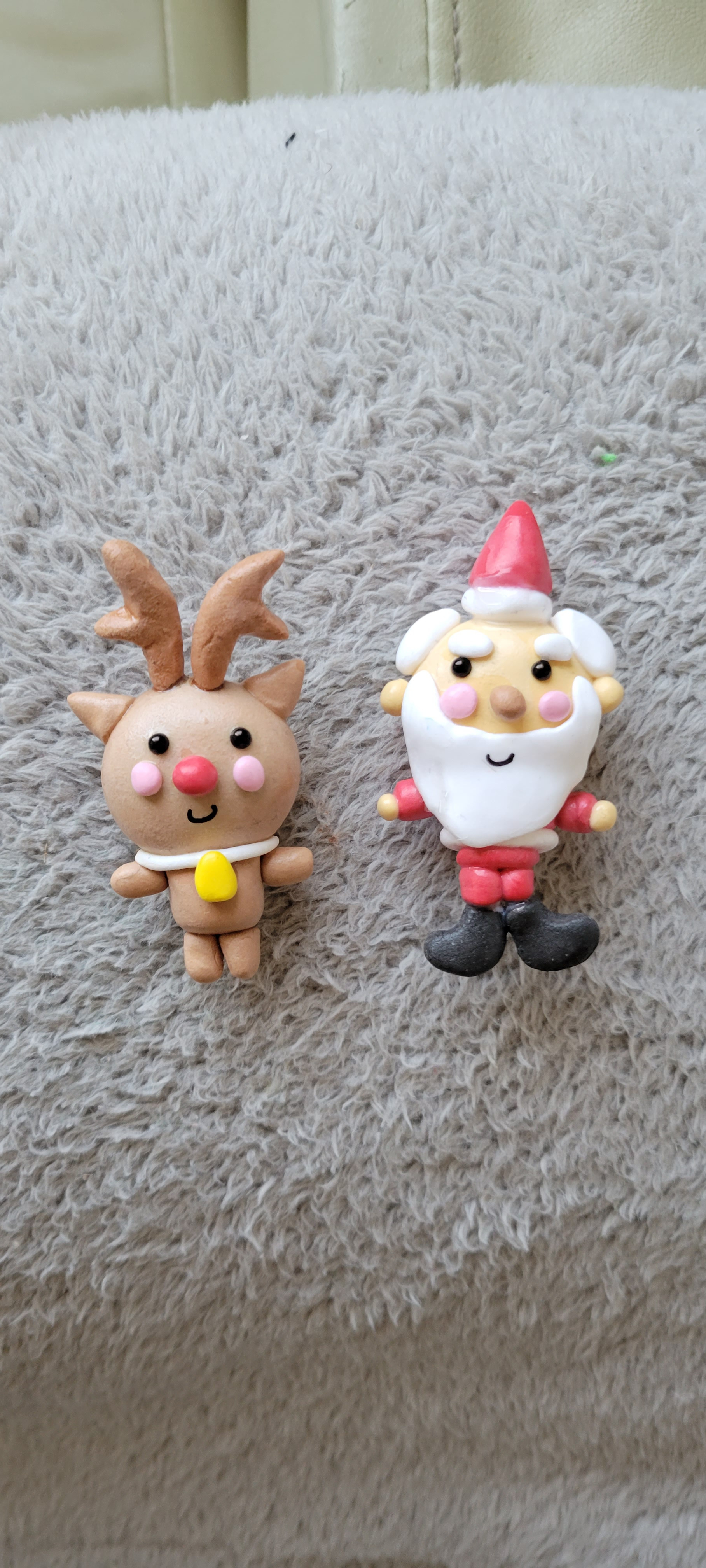 ひろりん♥クレイフラワー♥サンタさんと男の子のクリスマス♥ハンドメイド