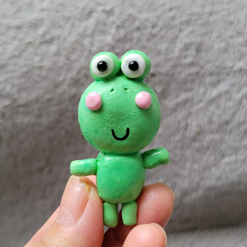 カエルちゃんマグネット(樹脂粘土) マグネット kazuchan 通販｜Creema  