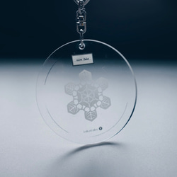 オーナメントにもなる 雪の結晶標本 アクリルキーホルダー