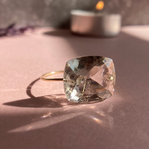 売約済みゴールデンルチルクォーツリングk14gf