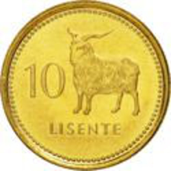 コインカットペンダント　レソト王国10セント 6枚目の画像