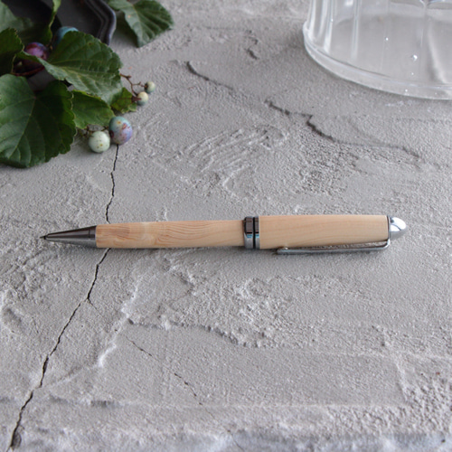 天守閣にも使われた国産銘木 青森ヒバ/ひば・Horizon」銘木ボールペン